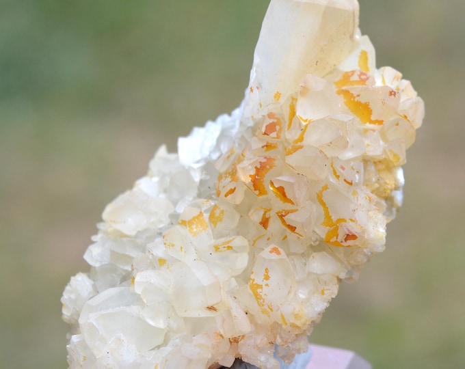 Calcite 140 grams - Limestone quarry, Limont-Fontaine, Maubeuge, Avesnes-sur-Helpe, Nord, Hauts-de-France, France