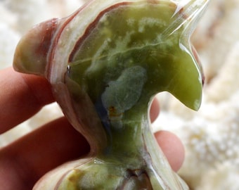 Dolphin Calcite var. Limestone Onyx - 201 grams - Pedrara Quarry, El Marmol, San Felipe Municipality, Baja California, Mexico