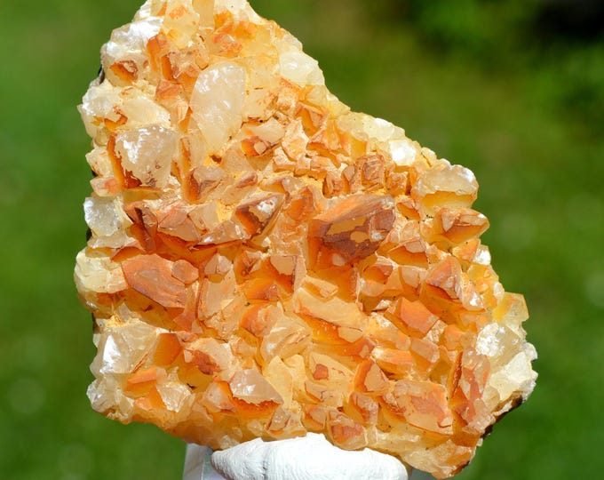 Calcite 124 grams - Limestone quarry, Limont-Fontaine, Maubeuge, Avesnes-sur-Helpe, Nord, Hauts-de-France, France
