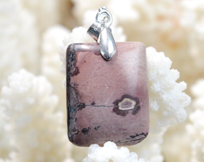 Mookaite 22 carats - natural stone cabochon pendant - Morocco // DQ12