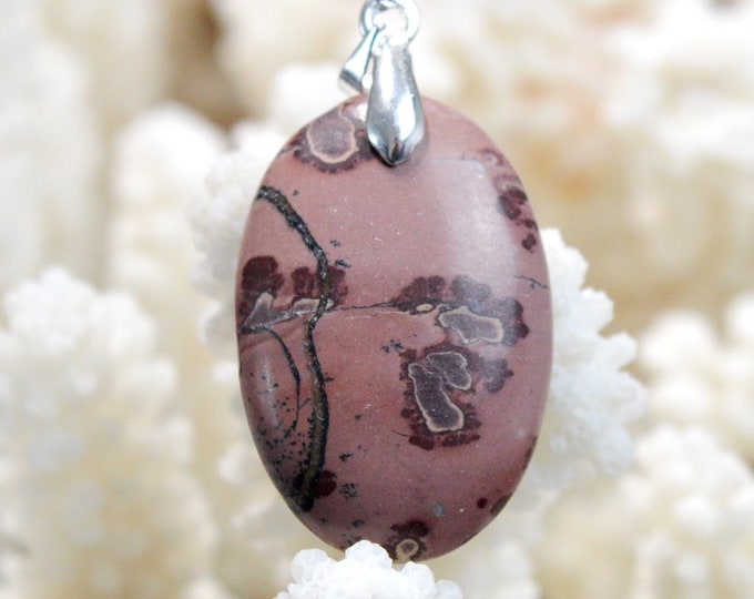 Mookaite 25 carats - natural stone cabochon pendant - Morocco // DQ10