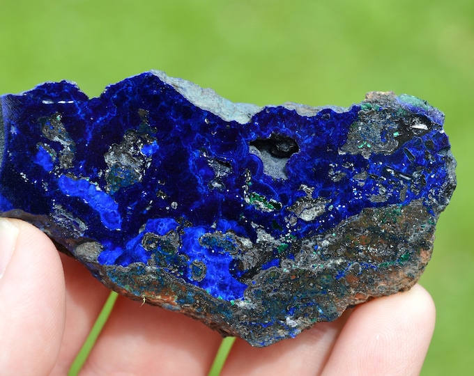 Azurite 95 grams - Rubtsovsk Mine, Rubtsovsky District, Altai Krai, Russia