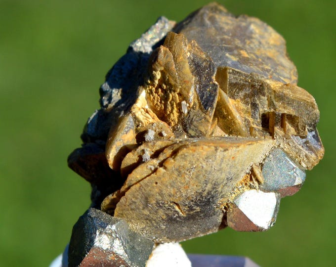 Pyrite & Siderite 35 grams - Tazna Mine, Tasna Rosario, Cerro Tazna, Cotagaita Municipality, Nor Chichas Province, Potosí, Bolivia