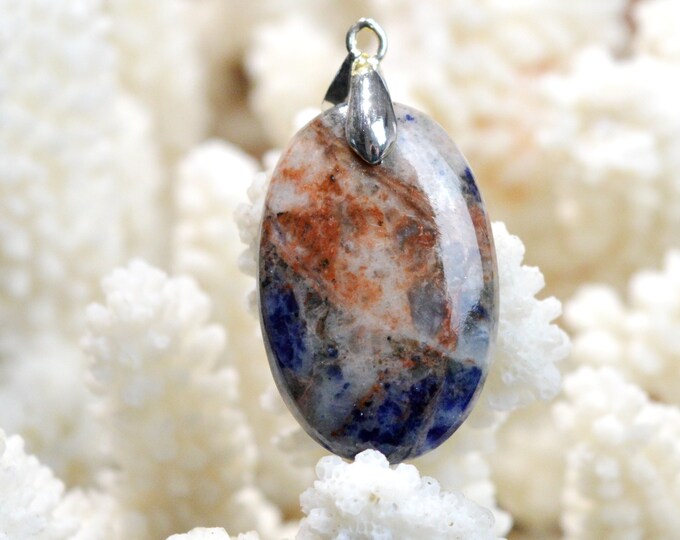 Sodalite 28 carats - natural stone cabochon pendant - Namibia / EN51
