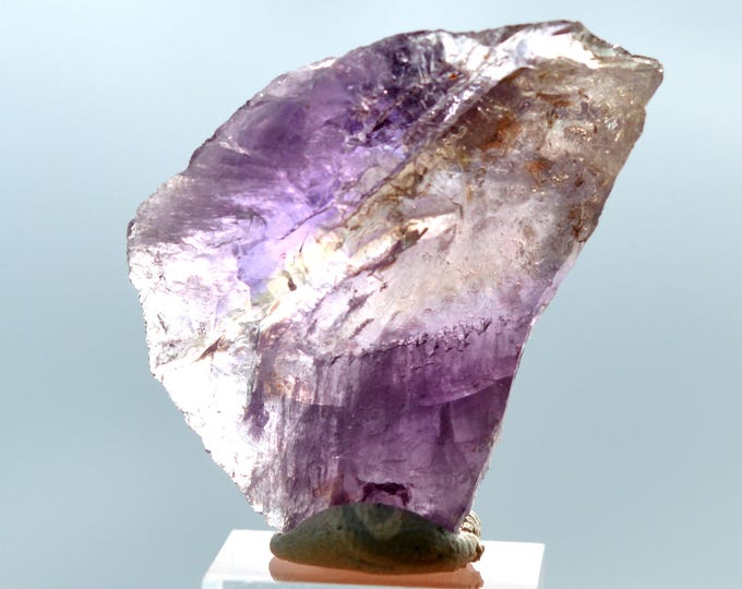 Quartz var. Ametrine 11 grams - Anahi Mine, Puerto Suárez Municipality, Germán Busch Province, Santa Cruz, Bolivia