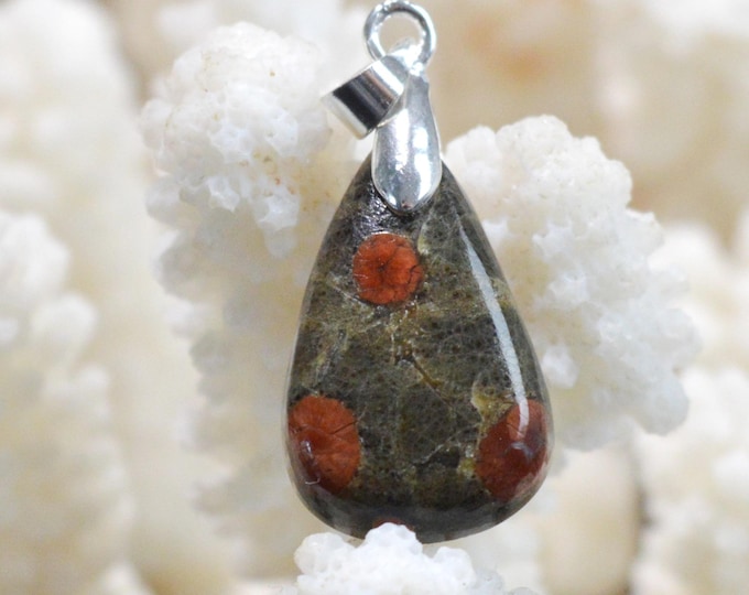 12-carat Peanut Obsidian - Natural Stone Cabochon Pendant - Mexico / FW63