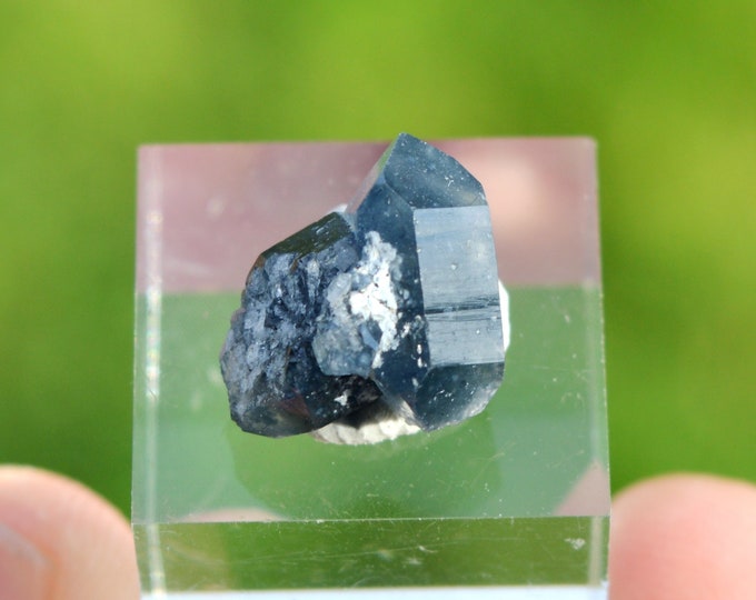 Quartz & Magnesio-Riebeckite 1.25 grams - Kunar Mine, Afghanistan