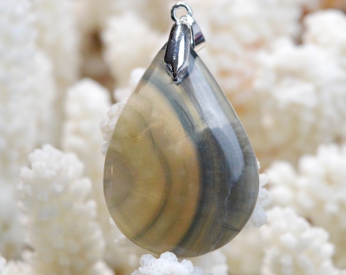 Fluorite 49 carats - pendentif cabochon pierre naturelle - Afghanistan / EZ54