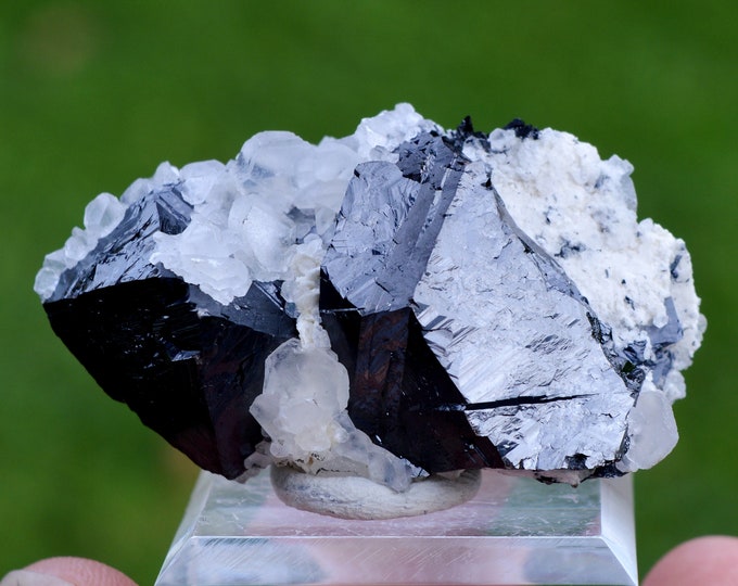 Calcite & sphalerite 52 grams - Trepča complex, Trepča valley, Mitrovica, Mitrovica District, Kosovo