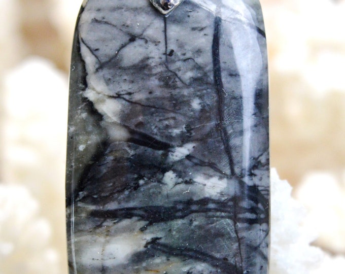 Picasso Jasper 51 carats - natural stone cabochon pendant - Utah, USA // AH10