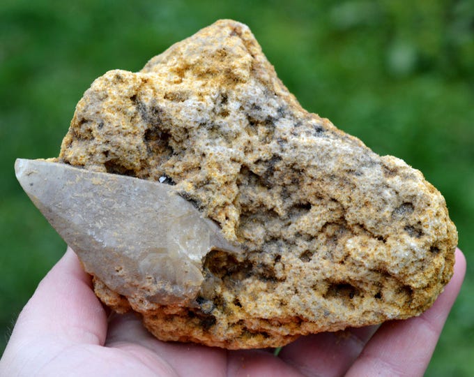 Calcite 590 grams - Solvay quarry, Couillet, Charleroi, Hainaut, Wallonia, Belgium