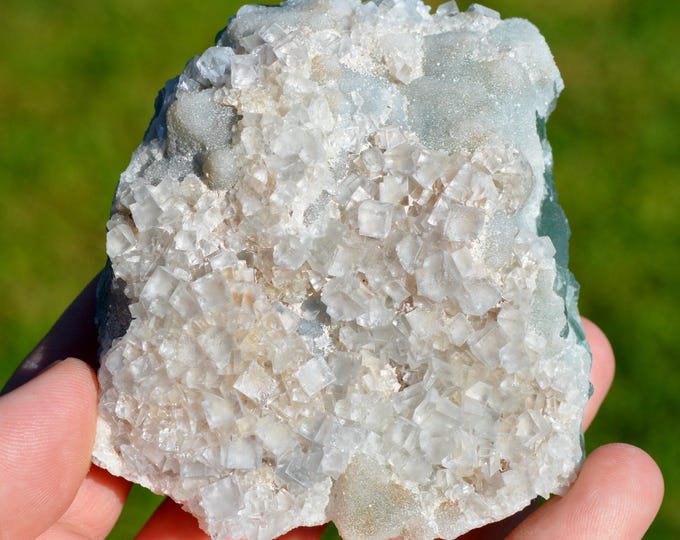 Fluorite 352 grams - La Barre Mine (La Martinèche Mine), Saint-Jacques-d'Ambur, Puy-de-Dôme, Auvergne-Rhône-Alpes, France