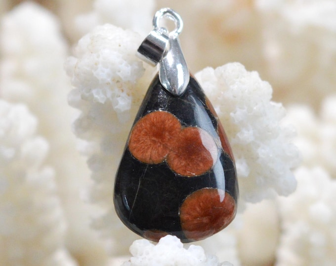 12-carat Peanut Obsidian - Natural Stone Cabochon Pendant - Mexico / FW62