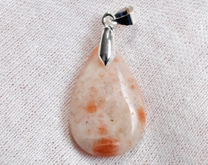 Pierre de soleil 28 carats - pendentif cabochon pierre naturelle - Inde / FQ76