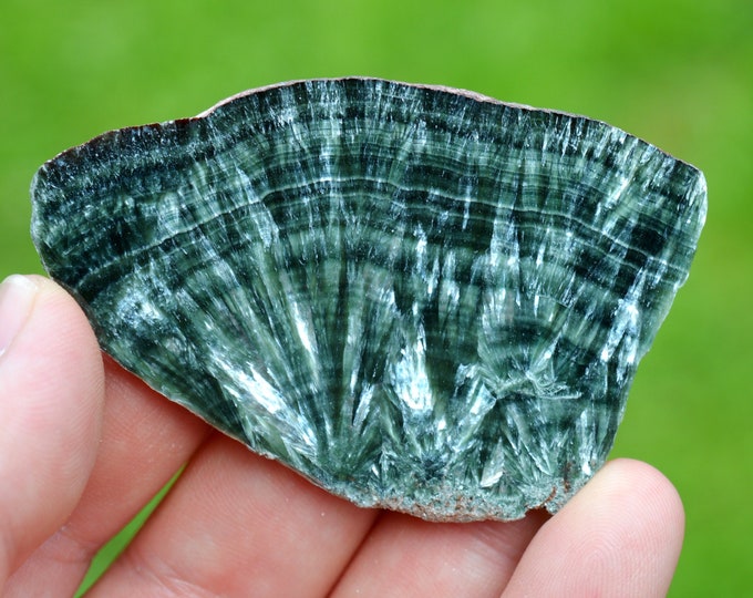 Seraphinite 31 grams - Korshunovskoye iron deposit, Zheleznogorsk, Irkutsk Oblast, Russia