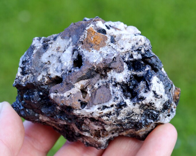 Goethite & Quartz 436 grams - Steingraben Mine, Urbès, Thann-Guebwiller, Haut-Rhin, Grand Est, France