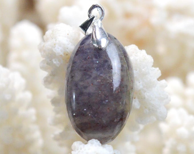 Cordierite Iolite - 24 carats - natural stone cabochon pendant - Australia / FS78
