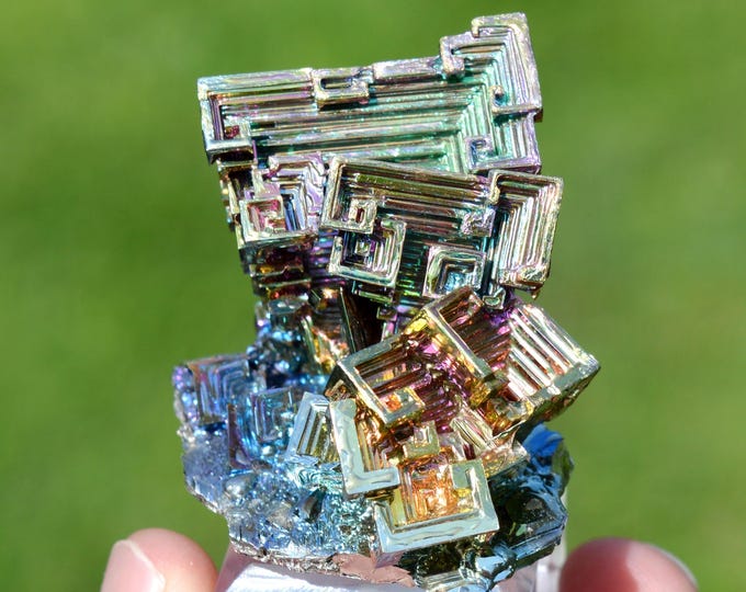Bismuth metallic crystals 104 grams - Lab grown