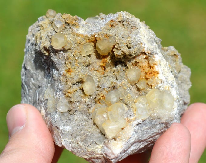 Calcite 343 grams - Gralex Quarry, Beez, Namur, Wallonia, Belgium