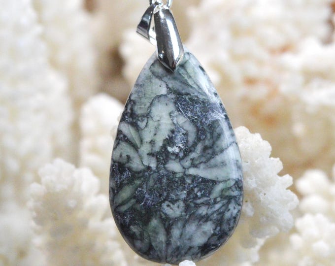 Pinolite 38 carat - natural stone cabochon pendant - Austria / FS2