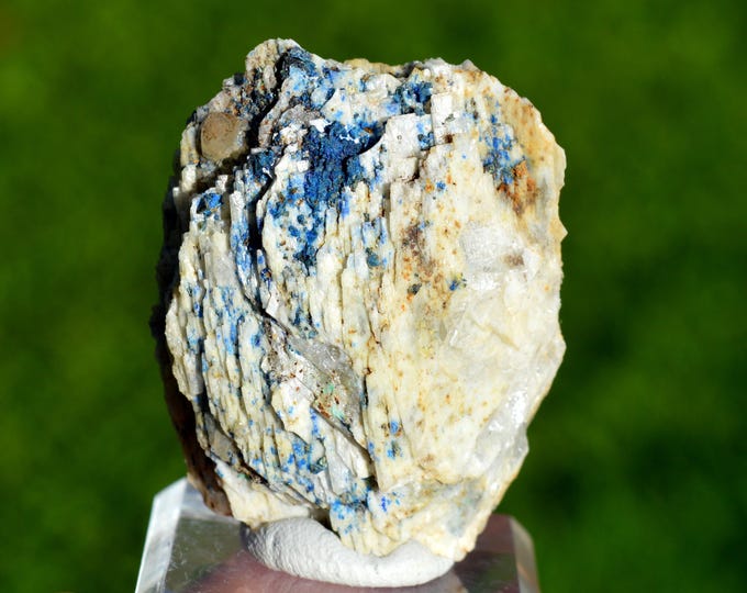 Baryte & Azurite 70 grams - Usclas-du-Bosc quarry, Usclas-du-Bosc, Hérault, Occitanie, France