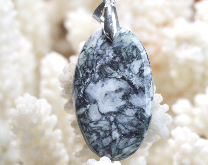 Pinolite 32 carat - natural stone cabochon pendant - Austria / FS14