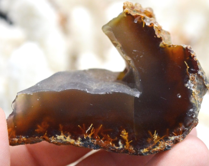 Agate var. Carnelian 71 grams - Iguazu falls, Foz do Iguaçu, Paraná, Brazil