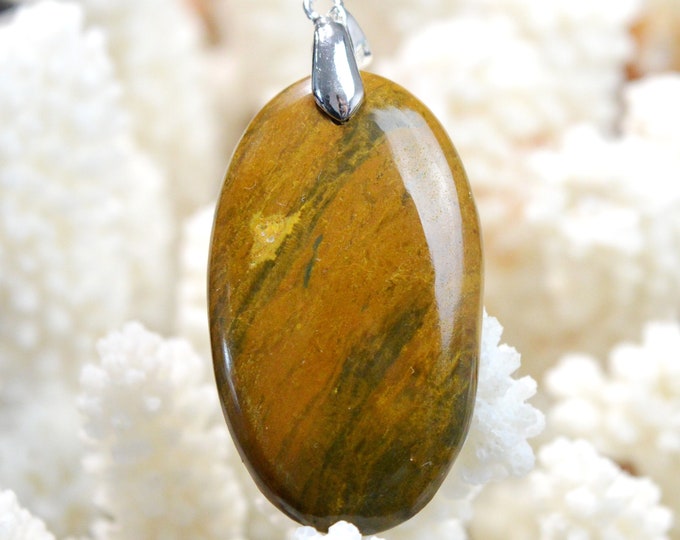 48 carat Jasper - natural stone cabochon pendant - South Africa // DK29