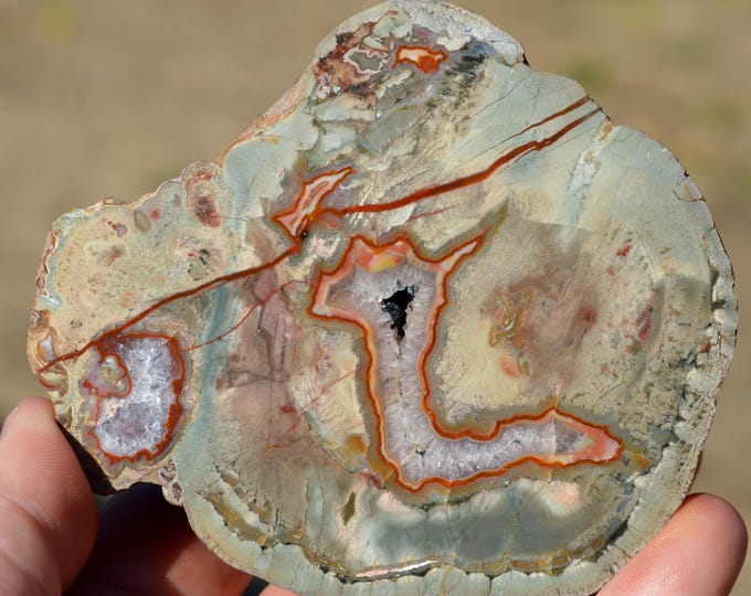Agate Quartz Hematite 460 grams - Lierbach valley, Oppenau, Oberes Renchtal, Ortenaukreis, Freiburg Region, Baden-Württemberg, Germany