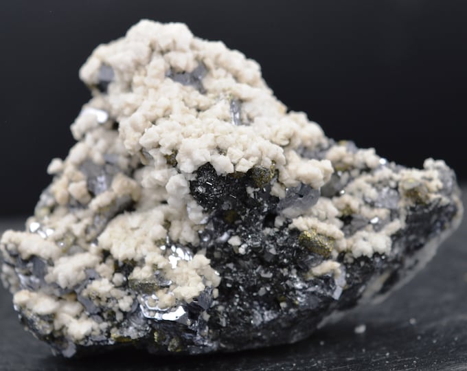 Dolomite galena pyrite sphalerite - 245 grams - Krushev dol deposit, Krushev dol mine, Madan ore field, Smolyan Province, Bulgaria
