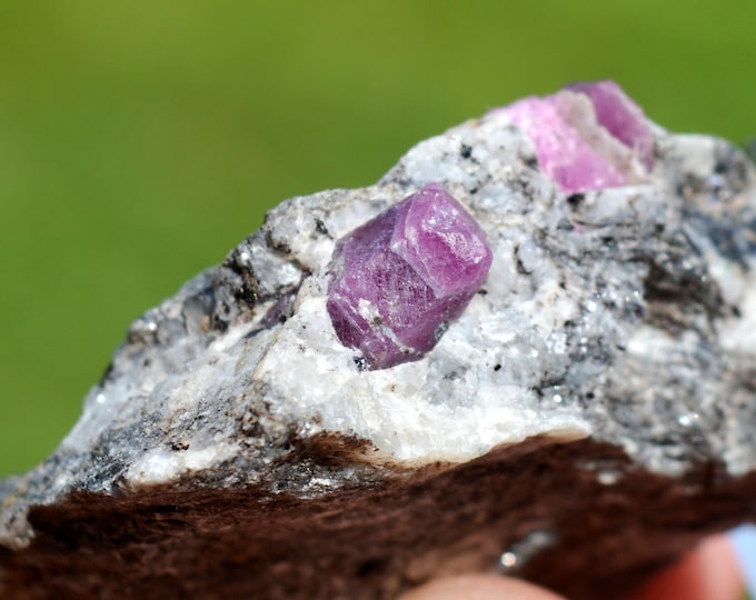 Corundum var. Ruby 53 grams - Fluorescent - Mysore District, Karnataka, India