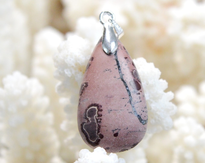 Mookaite 21 carats - natural stone cabochon pendant - Morocco // DQ15
