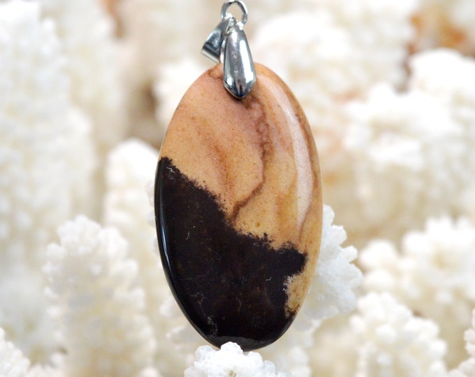 39 carat "Outback" Jasper - natural stone cabochon pendant - Australia / FH62