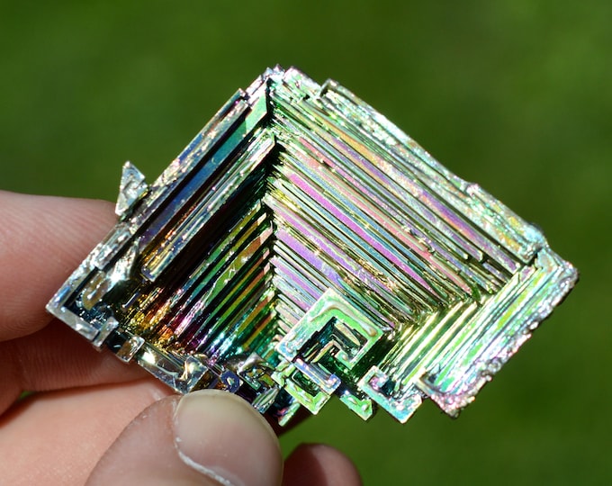 Bismuth metallic crystals 67 grams - Lab grown