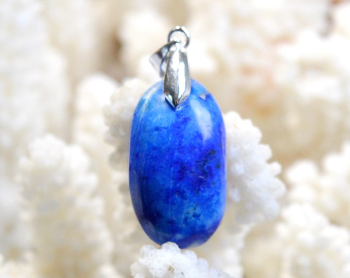 Lapis Lazuli 39 carats - natural stone cabochon pendant - Afghanistan /FO88