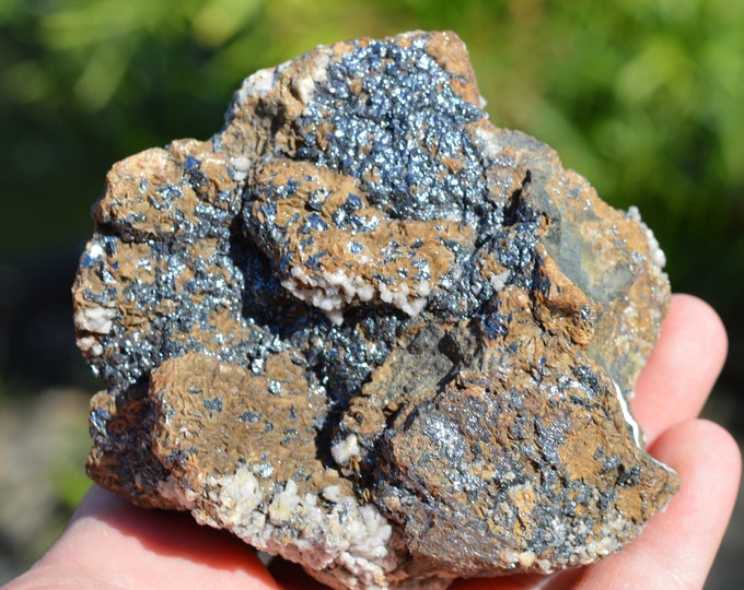 Hematite & Siderite Dolomite 775 grams - Batère mines, Corsavy, Céret, Pyrénées-Orientales, Occitanie, France