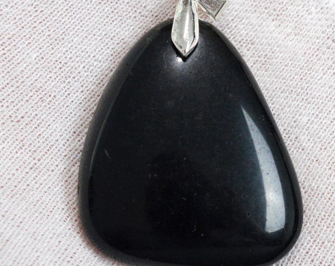 96 carat golden obsidian - natural stone cabochon pendant - Mexico /FU61