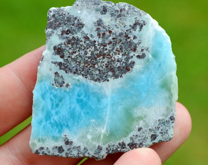 Pectolite var. Larimar 49 grams - Filipinas Larimar Mine, Los Checheses, Sierra de Baoruco, Barahona Province, Dominican Republic