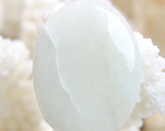 Béryl 18 carats - cabochon pierre naturelle - Brésil // Ref AD58