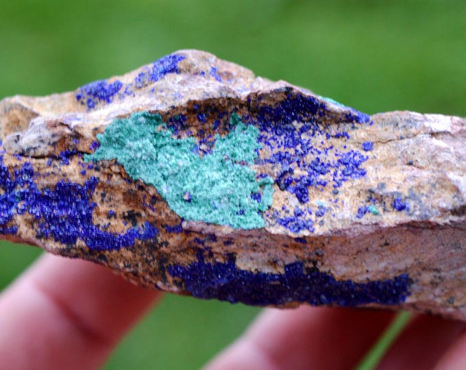 Azurite & Malachite 271 grams - Bou Beker, Touissit-Bou Beker mining district, Jerada Province, Oriental Region, Morocco