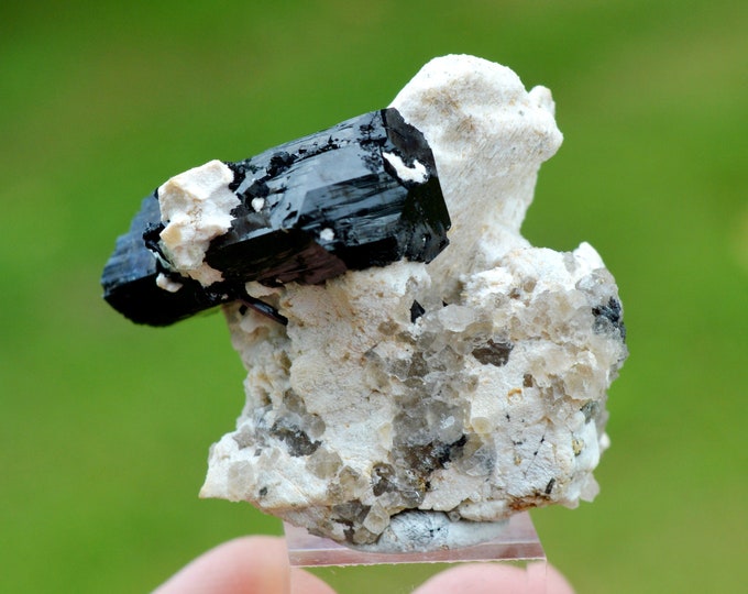 Tourmaline var. Schorl & Orthoclase Aquamarine 32 grams - Erongo Mountains, Karibib Constituency, Erongo Region, Namibia