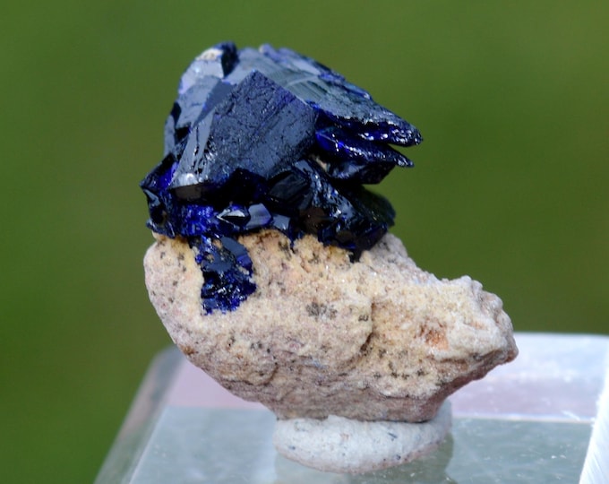 Azurite 4.3 grams - Touissit, Touissit-Bou Beker mining district, Jerada Province, Oriental Region, Morocco