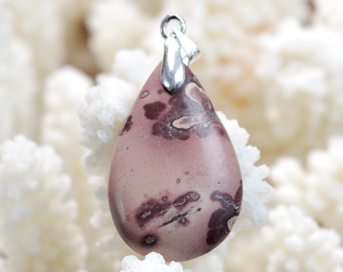 Mookaite 23 carats - natural stone cabochon pendant - Morocco // DQ14