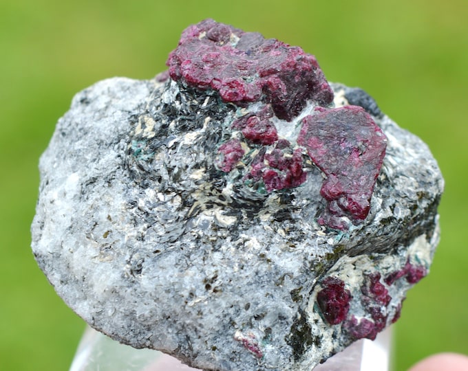 Corundum var. Ruby & ferroan Phlogopite 107 grams - Rai-Iz Ophiolite Massif, Russia