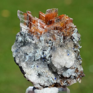 Aragonite Azurite Gypsum 108 grams - Lavrion Mining District, Lavreotiki, East Attica, Attica, Greece