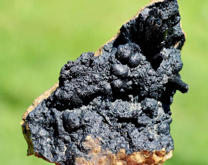 Vivianite & Goethite 120 grams - Chernomorsky mine, Russia