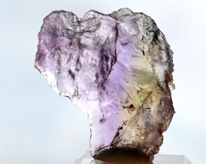 Quartz var. Ametrine 8 grams - Anahi Mine, Puerto Suárez Municipality, Germán Busch Province, Santa Cruz, Bolivia