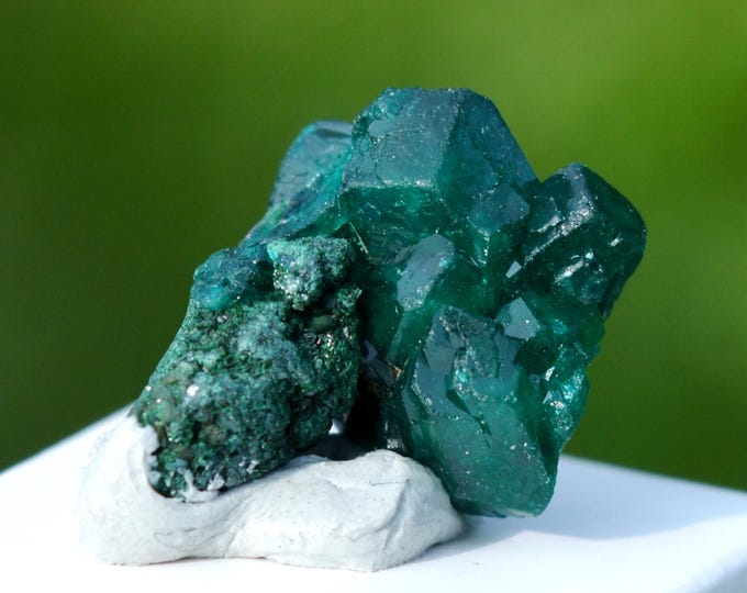 Dioptase 3.4 grams - Tantara Mine, Shinkolobwe, Kambove Territory, Haut-Katanga, DR Congo