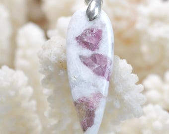Shattuckite & Goethite 14 carats - pendentif cabochon pierre naturelle