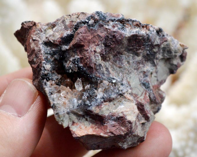 Hematite & Quartz 132 grams - Stahlberg Mountain, Rimbach-près-Masevaux, Thann-Guebwiller, Haut-Rhin, Alsace, France